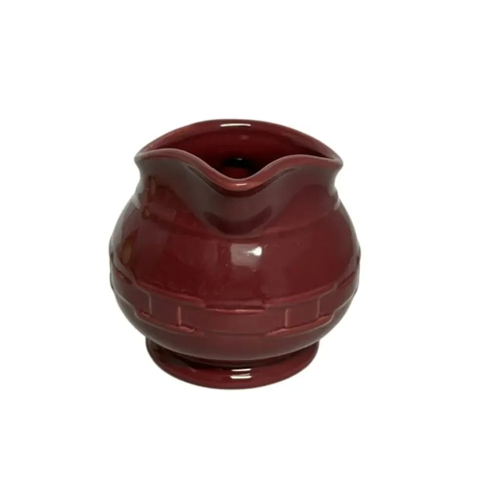 Longaberger Woven Traditions Tomato Gravy Pitcher Creamer 1 QT